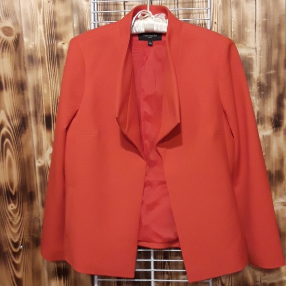 red petite blazer
